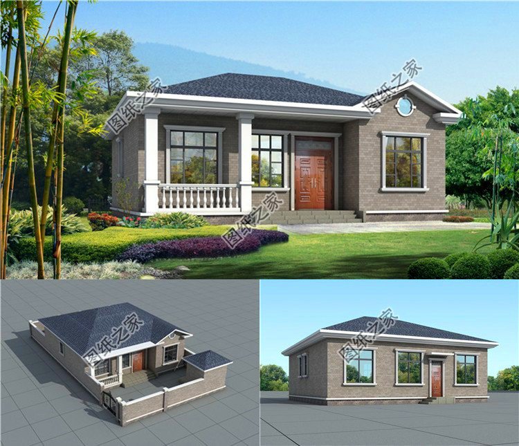 農村一層自建房設計圖，簡單舒適又省錢，建房我推薦一層戶型