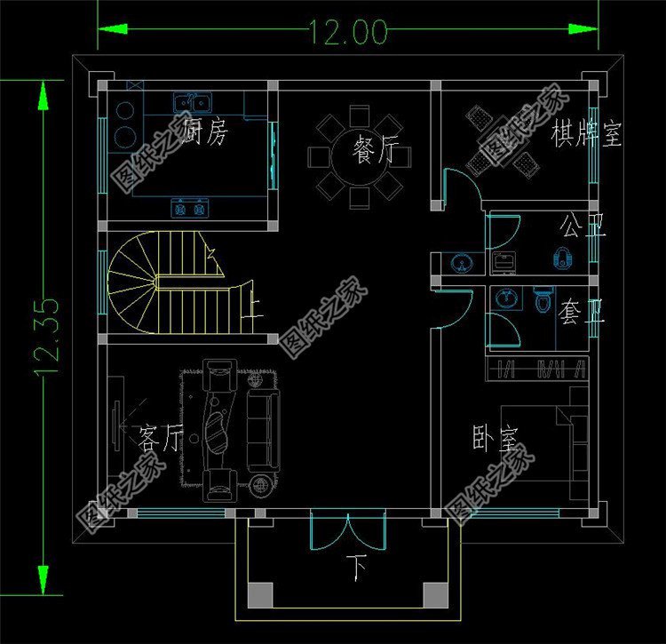 獨棟三層別墅設計圖，超大落地窗美觀大氣，圖紙快快收藏好