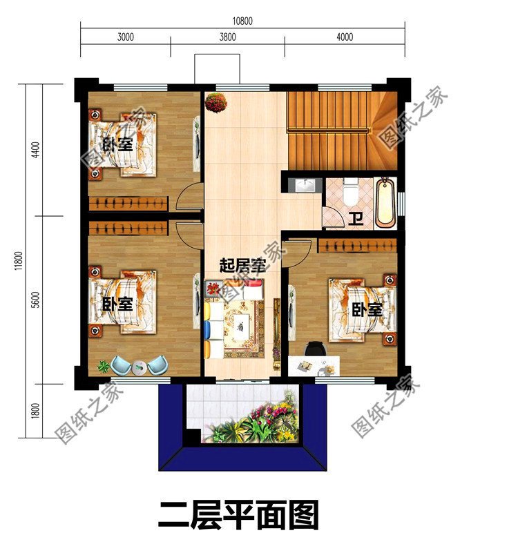 小戶型二層別墅設(shè)計(jì)圖，小戶型也有大幸福，農(nóng)村建房非他莫屬