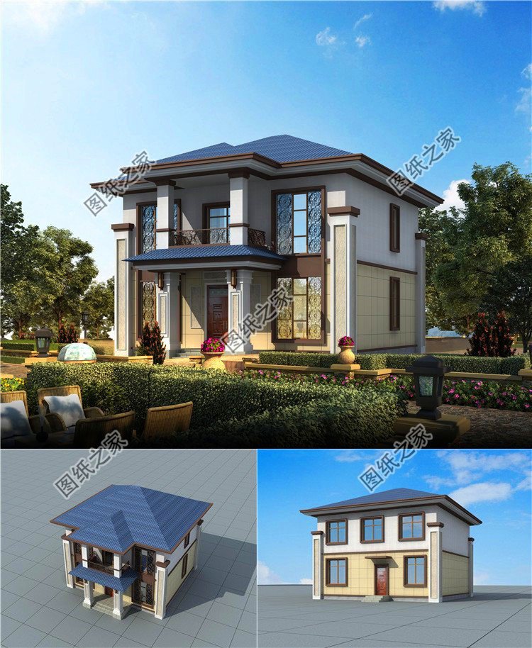 小戶型二層別墅設(shè)計(jì)圖，小戶型也有大幸福，農(nóng)村建房非他莫屬