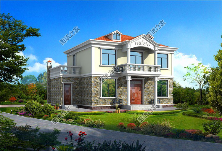 小戶型二層別墅設(shè)計(jì)圖，小戶型也有大幸福，農(nóng)村建房非他莫屬