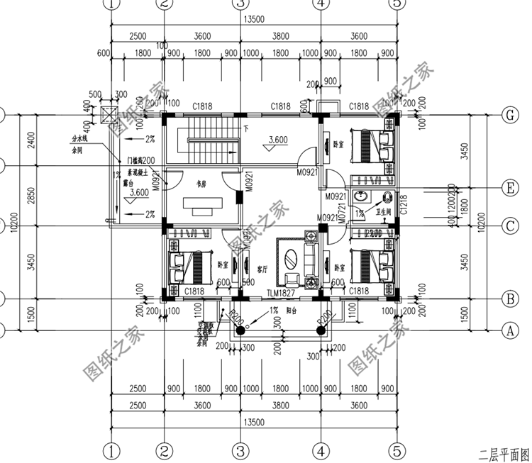 小戶型二層別墅設(shè)計(jì)圖，小戶型也有大幸福，農(nóng)村建房非他莫屬