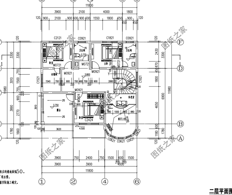 占地130平二層別墅設計圖，南北方都能建的戶型，下半年建房不用愁了