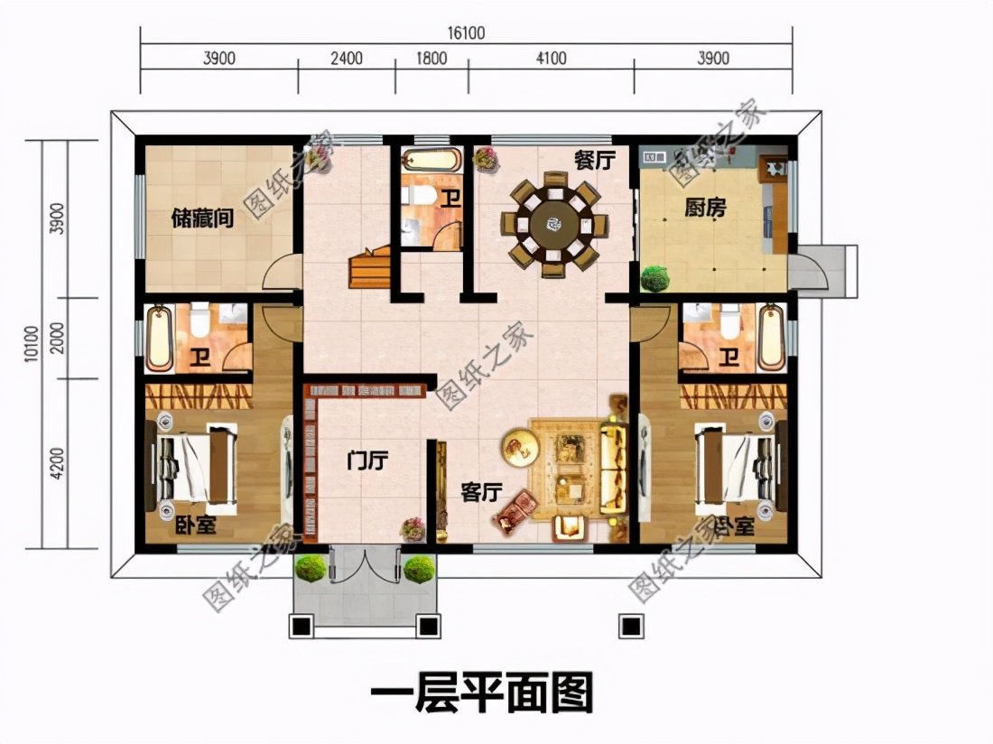 主體造價25萬左右二層別墅設計圖，款款亮眼，看完心動了
