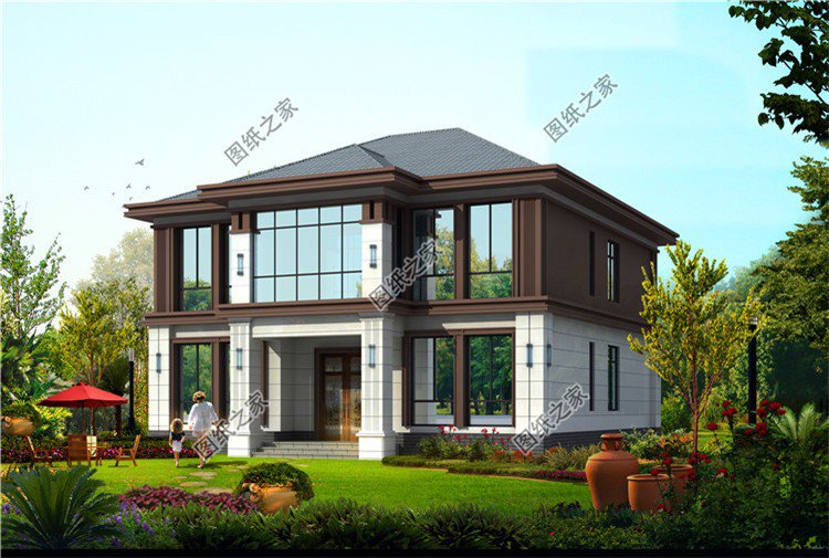 開間13米二層樓房設(shè)計(jì)圖，快來看看是不是你喜歡的戶型，完成兒時(shí)的夢(mèng)