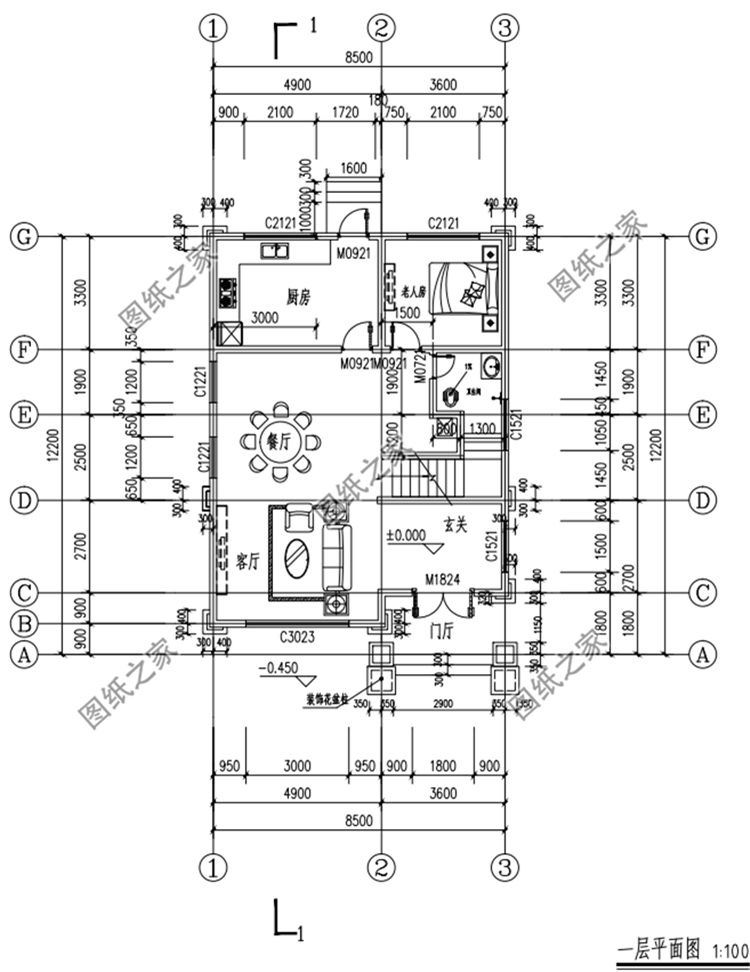 小面寬四層別墅設(shè)計(jì)圖，小戶型蓋起來毫不遜色，有顏值有檔次