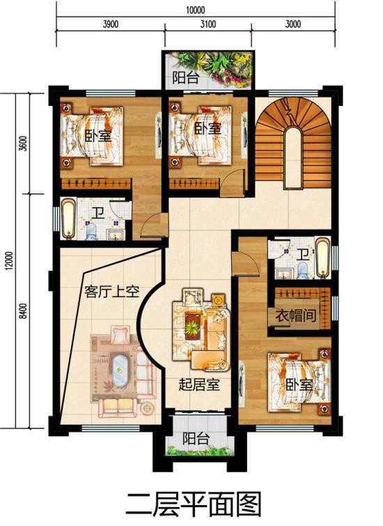 農村磚混三層別墅設計圖，采用磚混結構簡直太實用了，趕快收藏