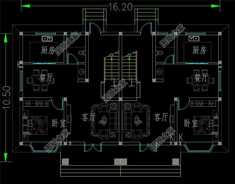 農村雙拼三層自建房設計圖，兄弟倆娶親又不想隔太遠，這三套別墅絕對值得