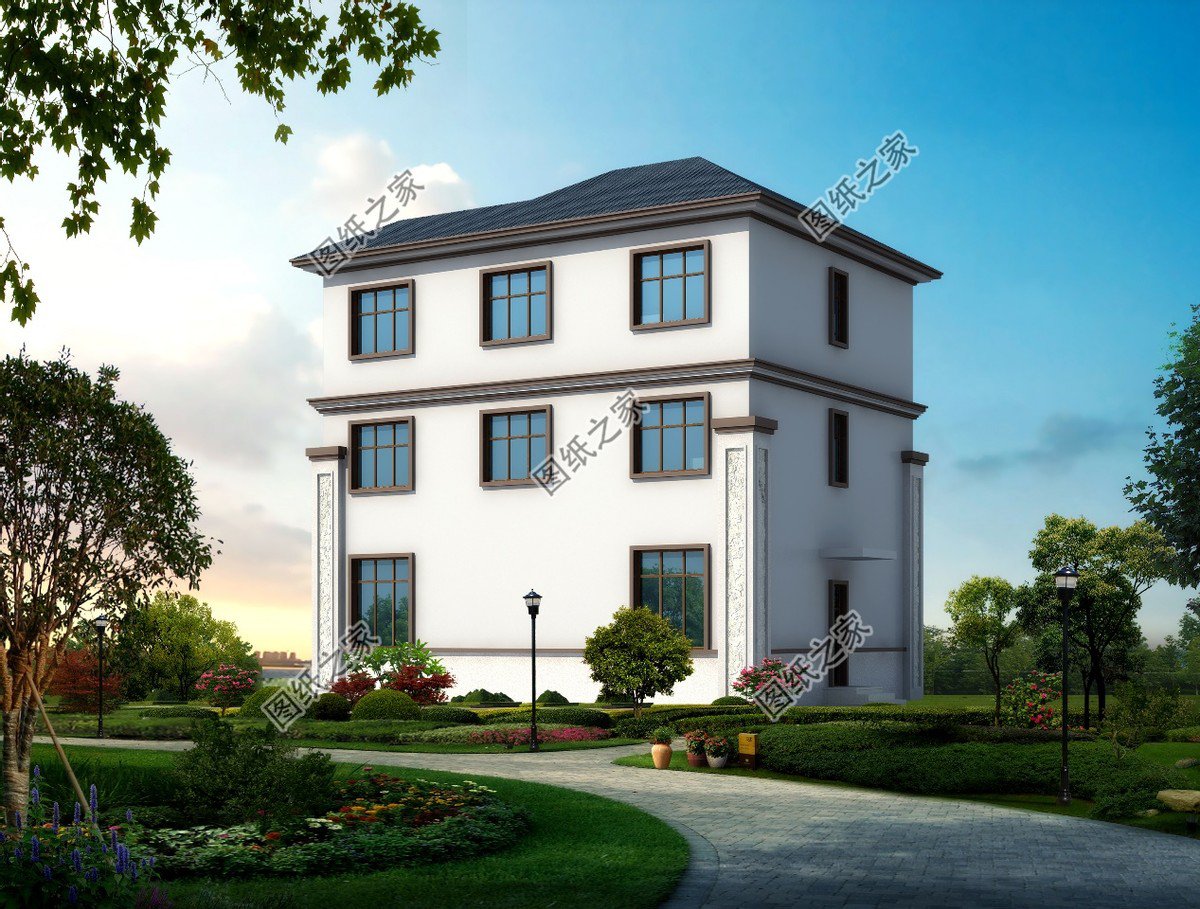 新中式三層別墅，農村推薦的戶型設計，可以給家里人分享看看