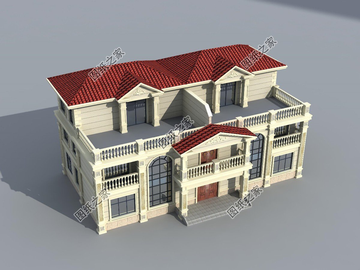 農村歐式風格的兄弟別墅，一家人住的舒服又自在