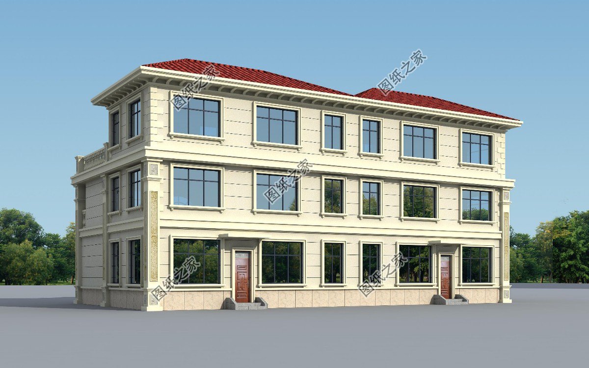 農村歐式風格的兄弟別墅，一家人住的舒服又自在