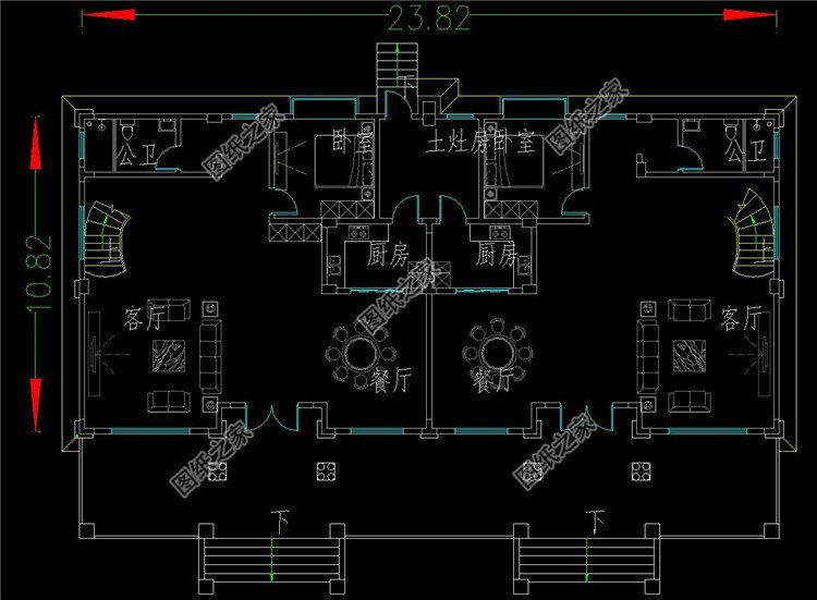 農村歐式風格的兄弟別墅，一家人住的舒服又自在