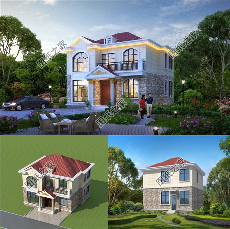 長9米左右的二層別墅，老家建一棟，合適住著又舒服