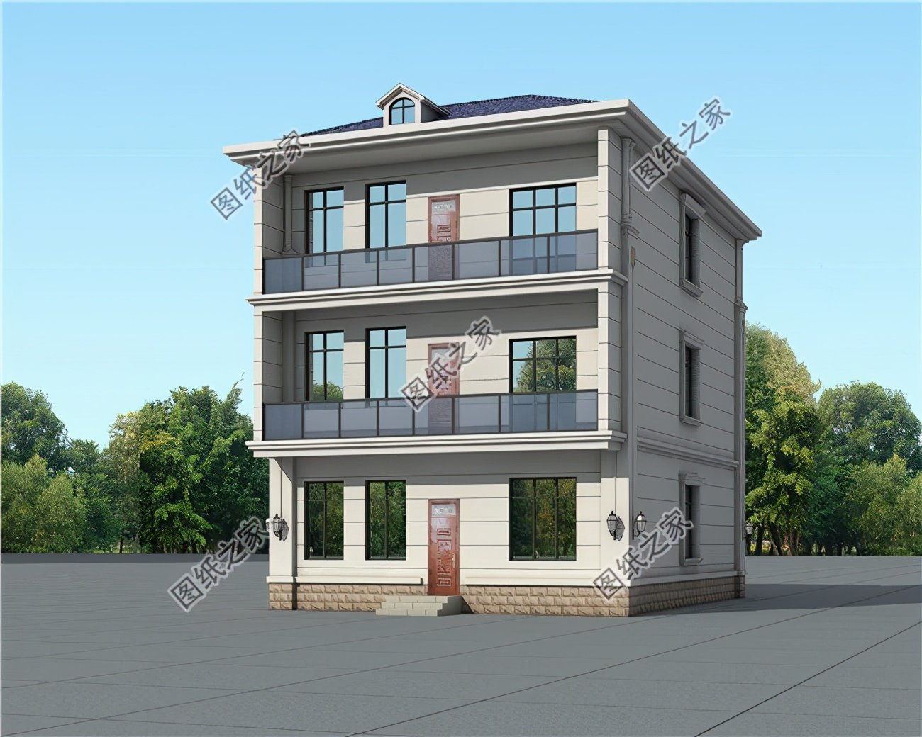 130平米以上的農(nóng)村三層別墅，你家想建幾層，這款適合嗎