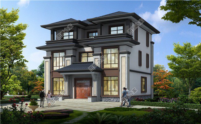 農村中式別墅設計，最適合農村建的房子，度假養老都適合