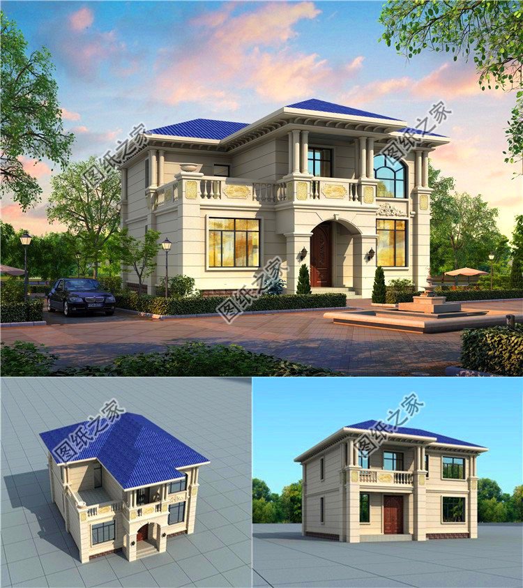 漂亮二層樓房外觀效果圖，這三款高顏值二層戶型總有一款適合你，喜歡收藏