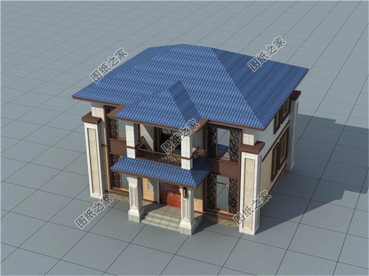 迷你二層別墅設(shè)計圖，占地不超過100平，建好家人越住越順心