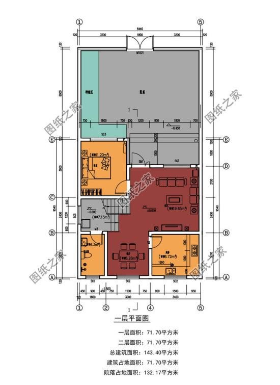 面寬8米左右二層別墅設計圖，戶型好看施工簡單，聰明人早就收藏好圖紙了