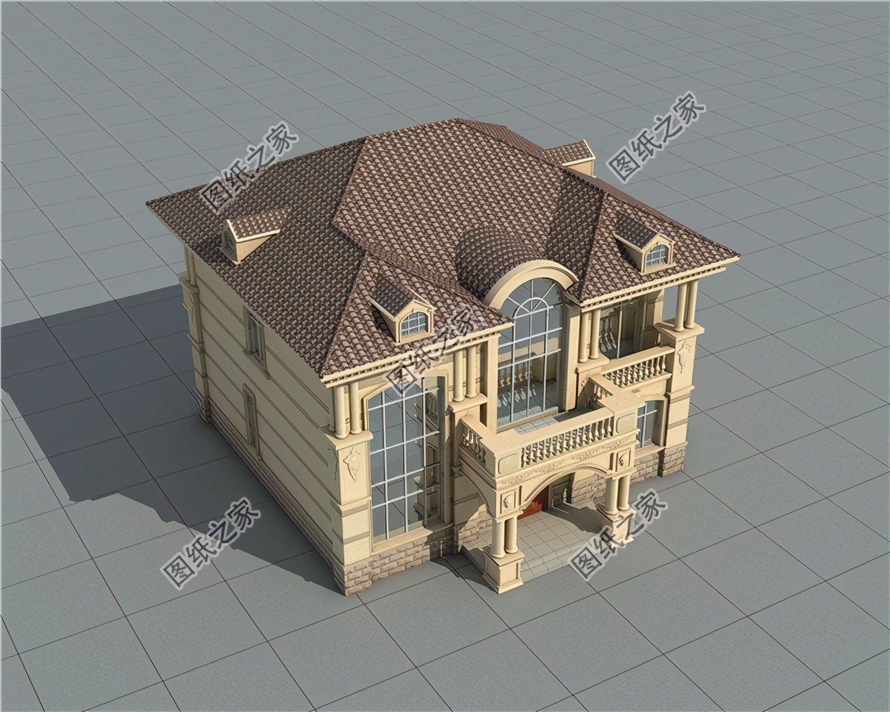 農村二層斜坡屋頂設計別墅，普通人也可以擁有別墅夢