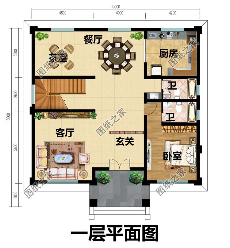 新農(nóng)村三層豪華歐式別墅