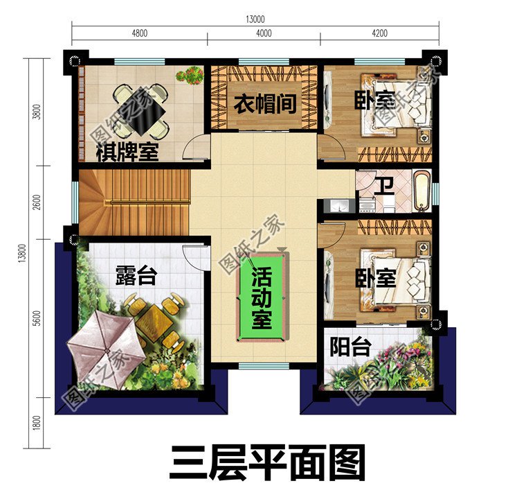 新農(nóng)村三層豪華歐式別墅