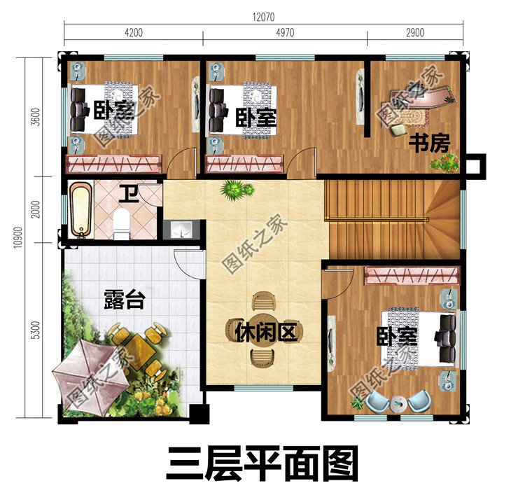 三層簡歐新農村別墅