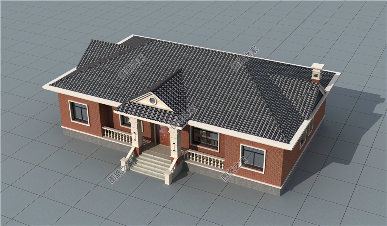 一層平房設計圖，農村住宅的最愛，喜歡就建起來