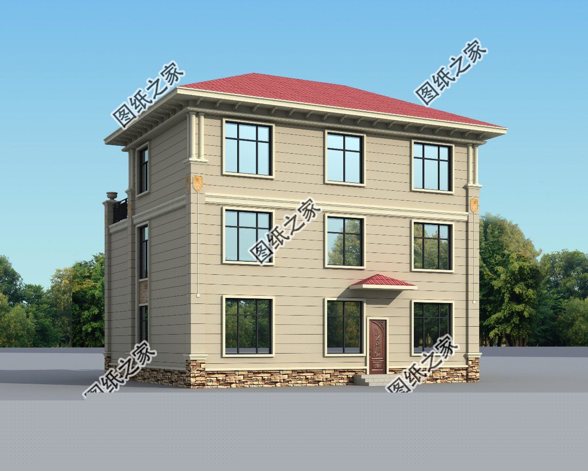 農村100平左右的自建房圖，款款都讓你怦然心動