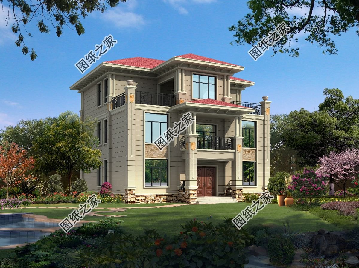 農村100平左右的自建房圖，款款都讓你怦然心動