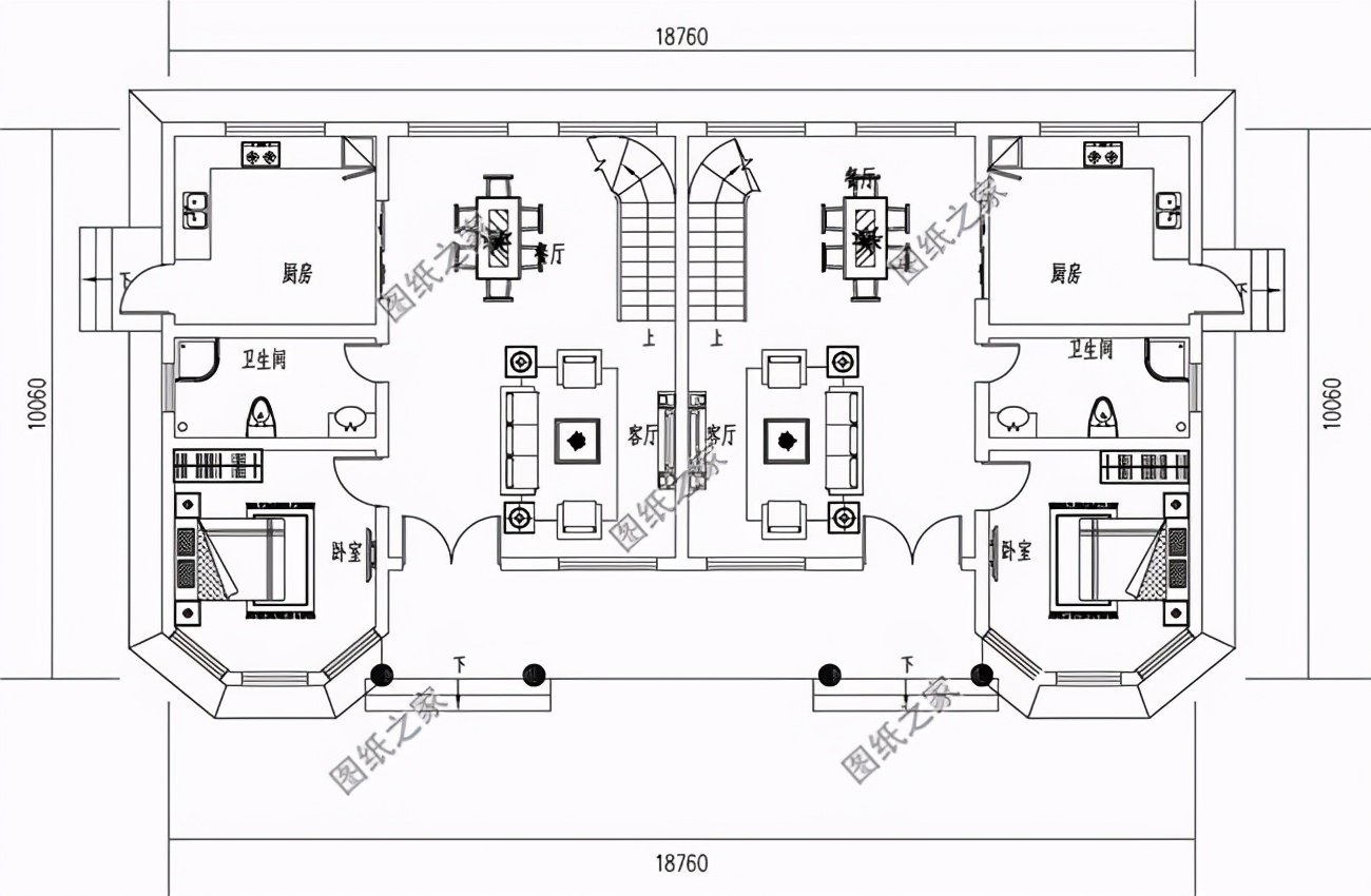 農村大開間的雙拼別墅，倆兒媳婦都無話可說