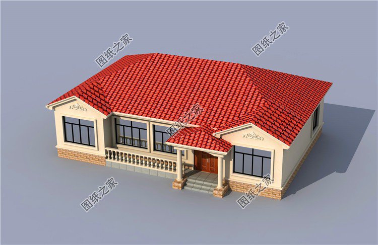 農(nóng)村蓋房還是一層好，這三款一層平房設(shè)計(jì)圖省錢又好看