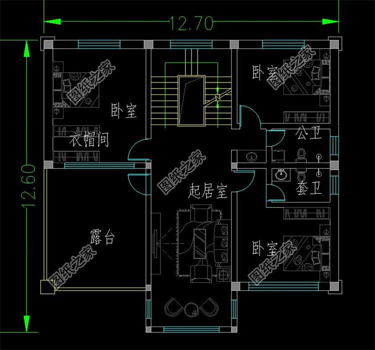 3套經濟實用型農村別墅自建房設計圖，戶型經典，好看又大氣