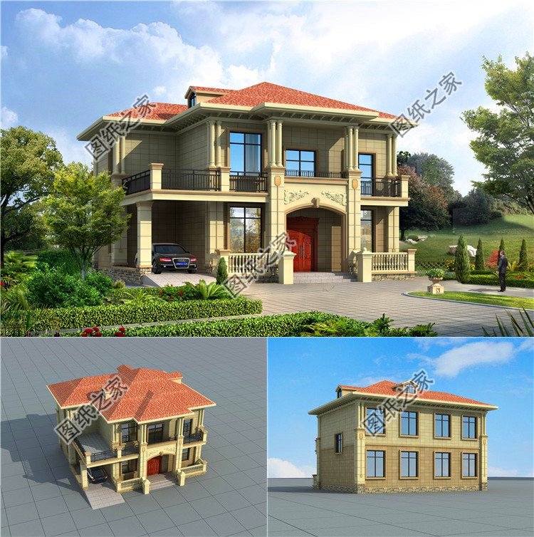 好看又簡單的二層樓房設計圖，風格款式不同，收藏好建房