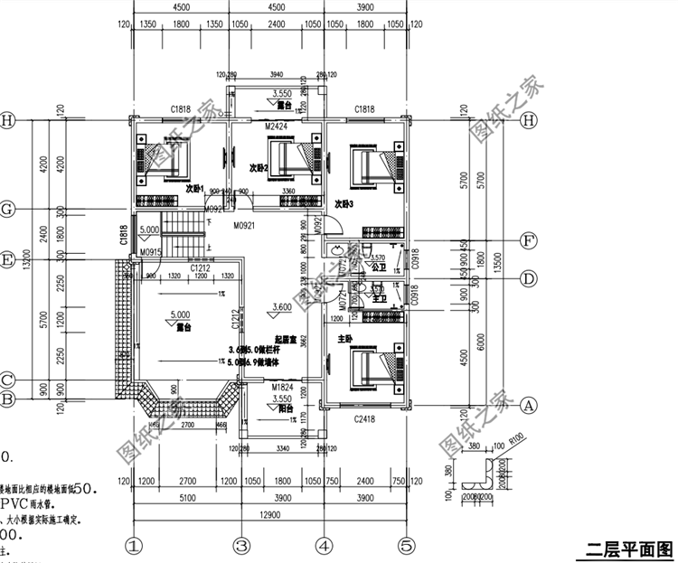 農村普通自建房戶型圖，這三款同樣大氣，最后一款我真的愛了