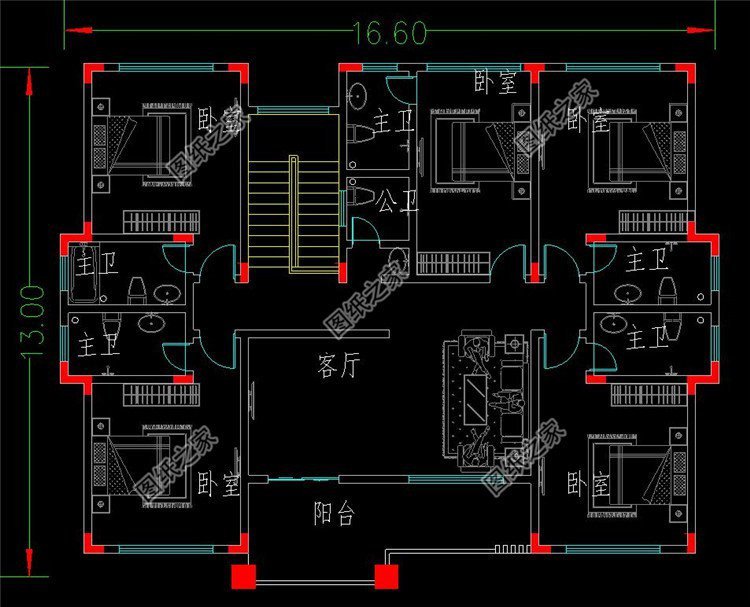農村二層半平頂建房圖紙，讓建房更簡單