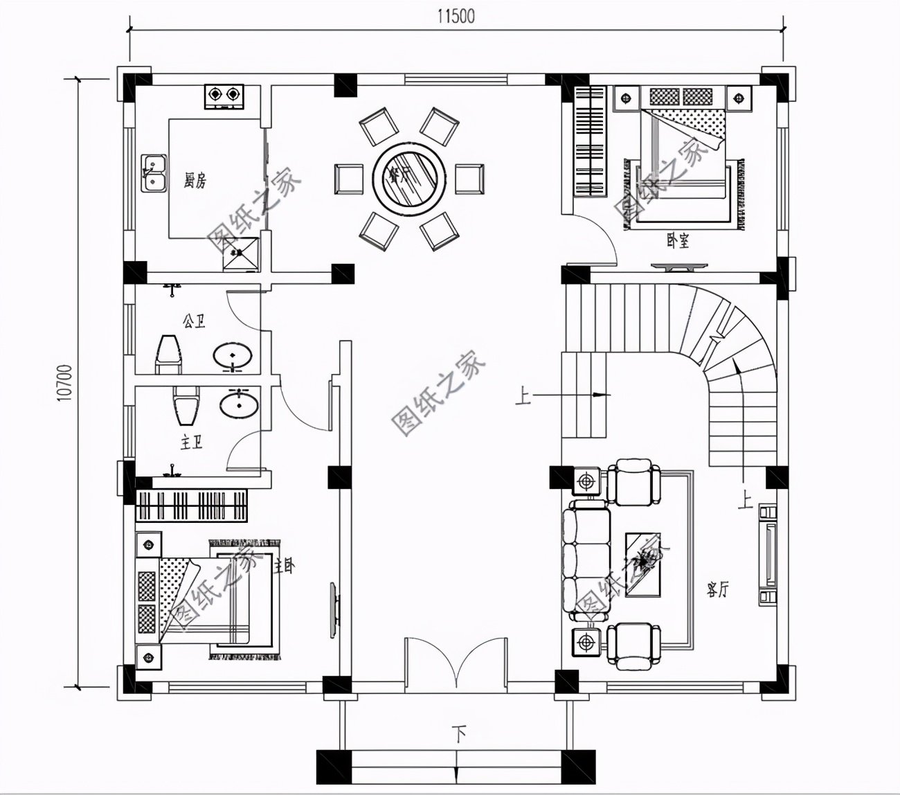 有涼亭的三層別墅，自從建了這三棟，家門都不出