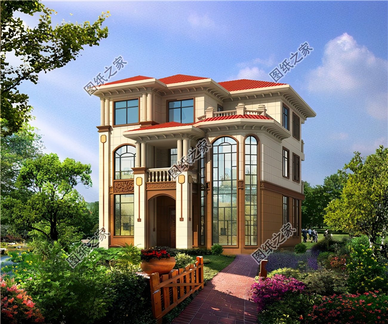 農村可以建的小樓房，漂亮又貴氣，村里建一棟獨一無二