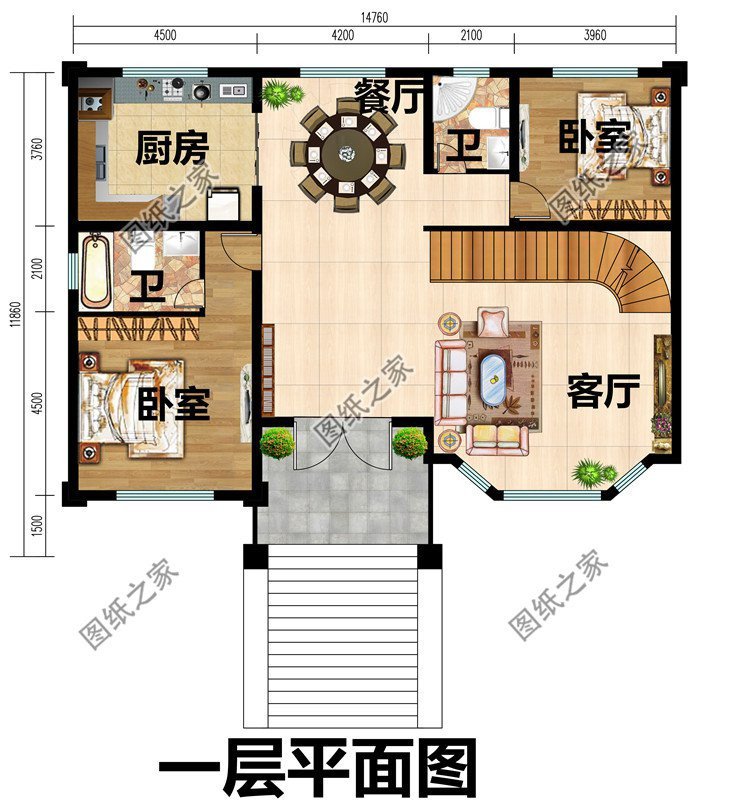 農村可以建的小樓房，漂亮又貴氣，村里建一棟獨一無二