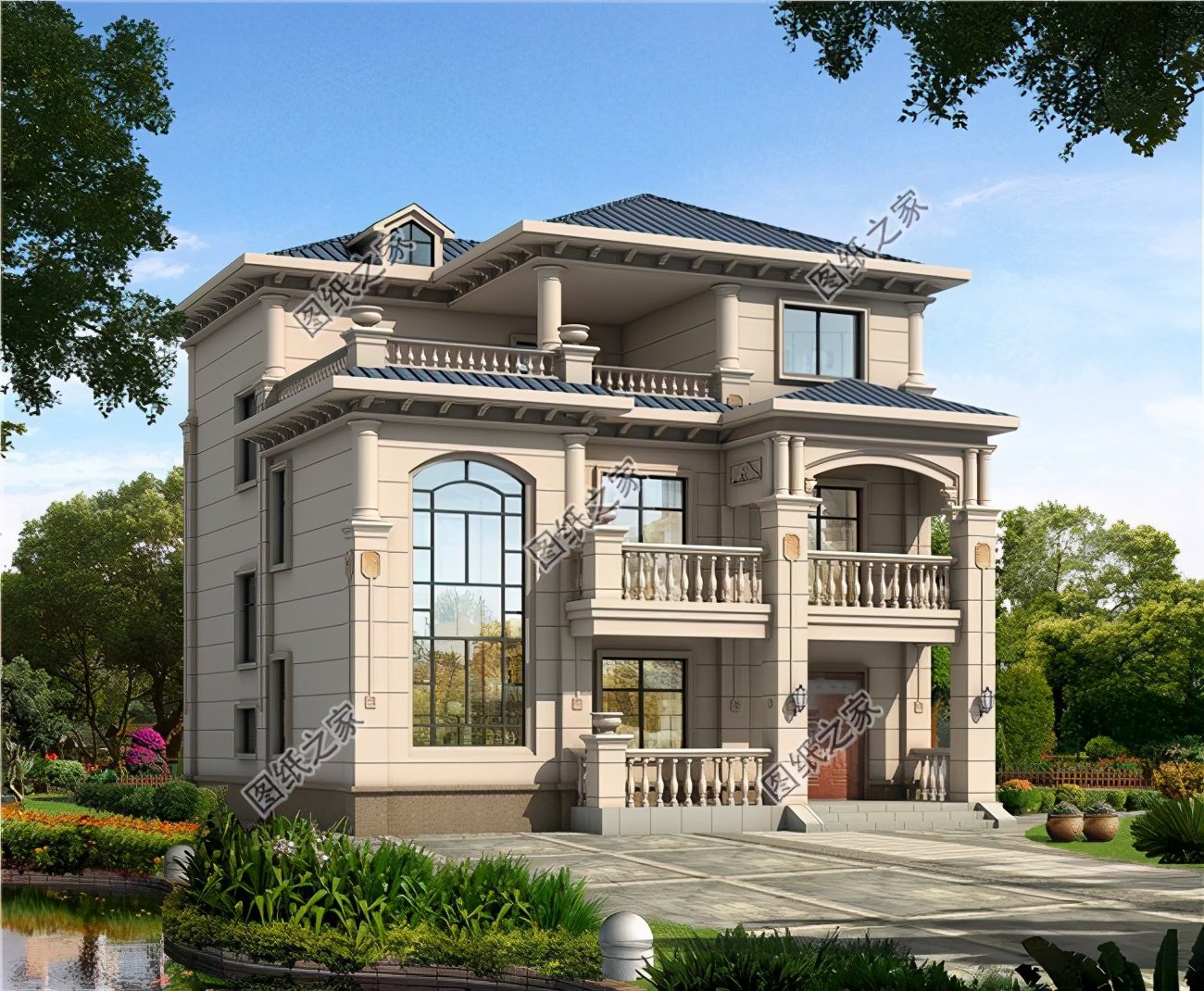 三層現代別墅，農村建別墅的不二之選