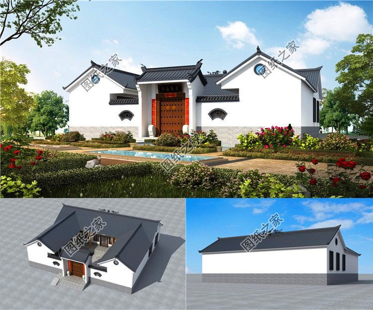 簡約一層平房自建房設計圖，這幾套戶型實實在在，選一套喜歡的建沒壓力