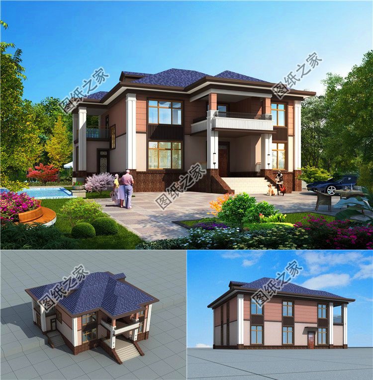 農村建二層樓別墅圖片，布局大氣經得起推敲，光看著就是一種享受