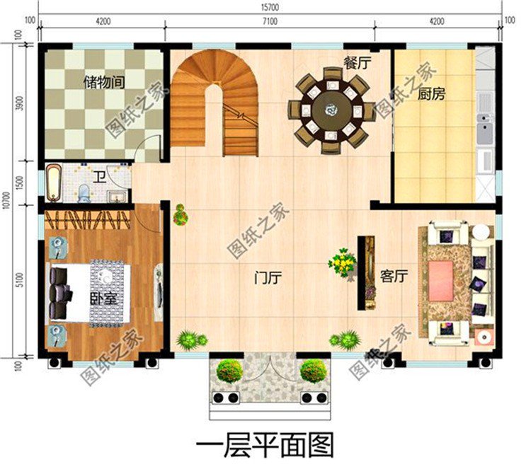 農村建二層樓別墅圖片，布局大氣經得起推敲，光看著就是一種享受