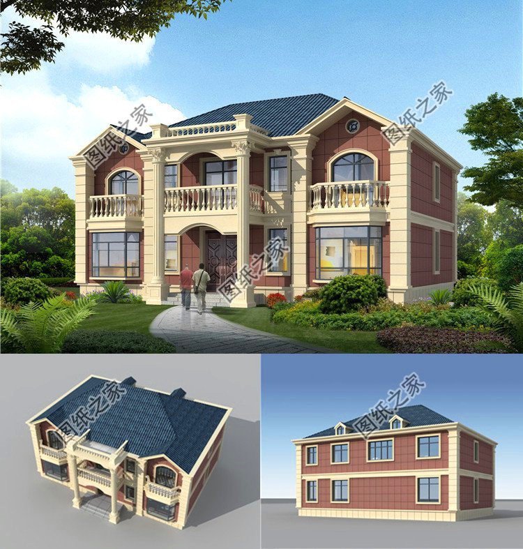 農村建二層樓別墅圖片，布局大氣經得起推敲，光看著就是一種享受