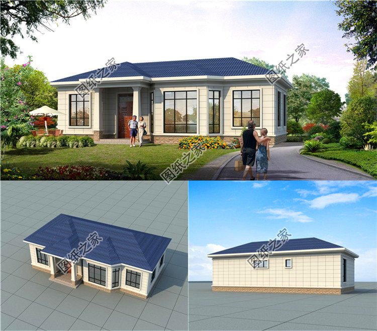 適合農村蓋的一層小別墅設計圖，這三套戶型讓你建房不再盲目