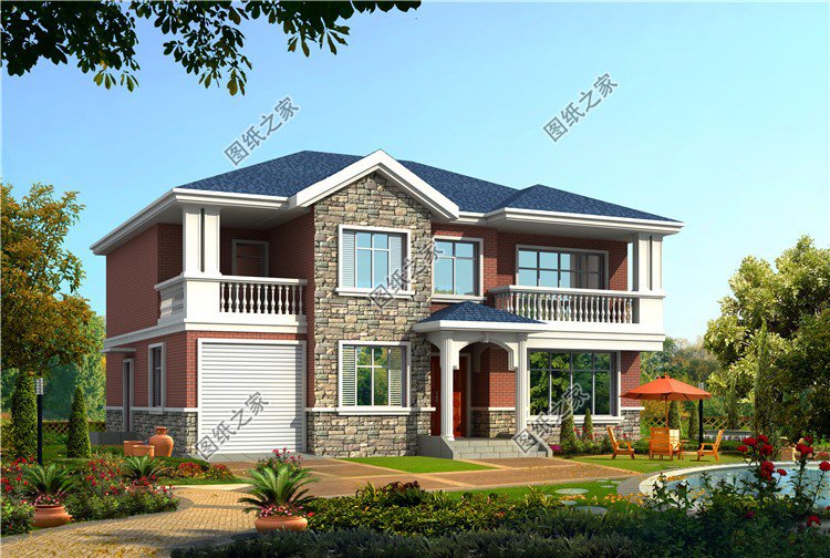 農村二層別墅圖片外觀圖，建好風光無限，讓家人住得舒服又體面