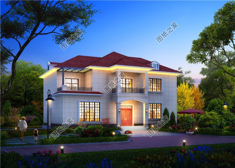 現代農村小型別墅設計圖，戶型豪華霸氣不知道有多少人想建呢，鄰居說：值了