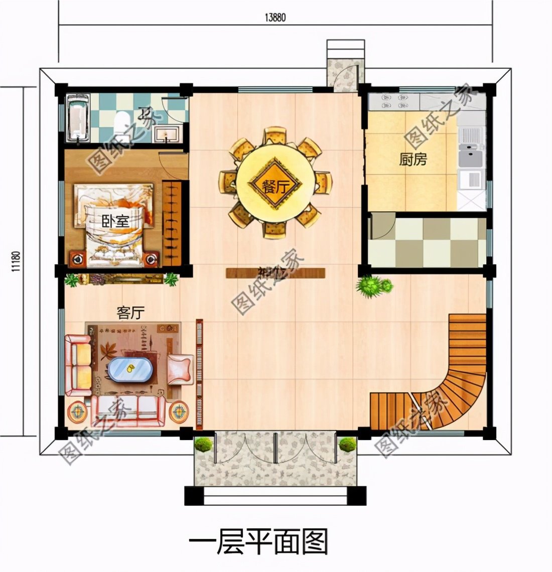 農(nóng)村別墅設(shè)計(jì)三層效果圖，讓人愛(ài)到骨子里，難怪越來(lái)越多人回村建房