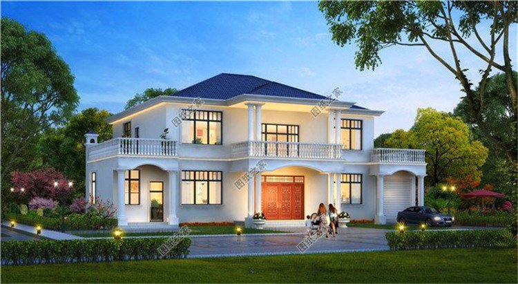 鄉(xiāng)村建筑二層設計圖，氣勢強造價經濟，款款都是經典戶型