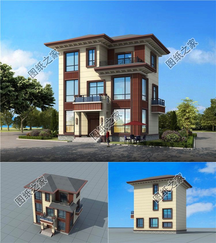 一眼就愛上的別墅，最實用農村三層別墅設計圖，布局符合農村生活