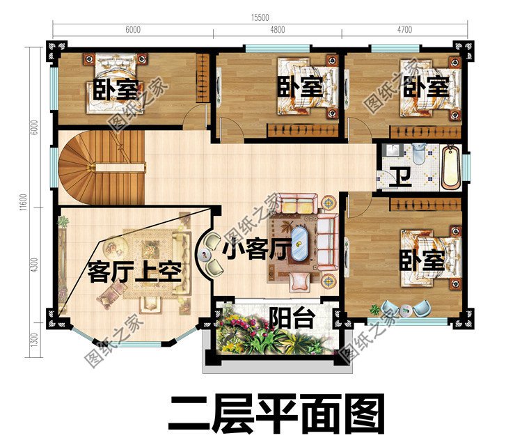 2023鄉村樓房二層設計圖